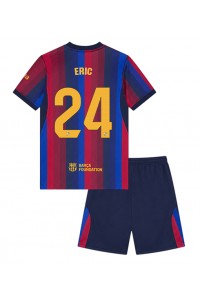 Barcelona Eric Garcia #24 Jalkapallovaatteet Lasten Kotipeliasu 2026-27 Lyhythihainen (+ Lyhyet housut)